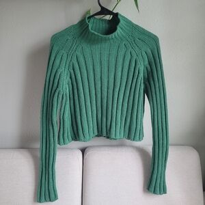 American Eagle Ribbed Mock Neck Sweater